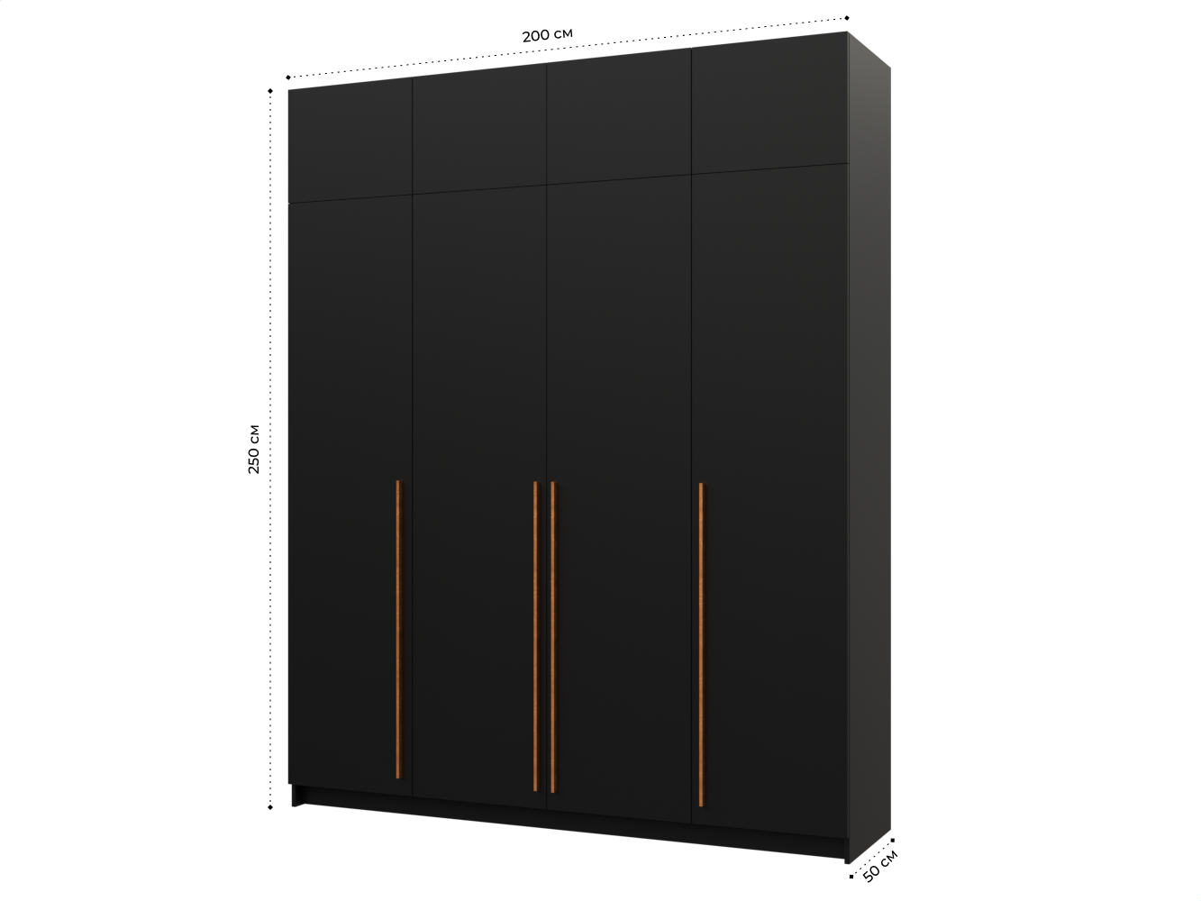 Распашной шкаф Пакс Фардал 47 black ИКЕА (IKEA) изображение товара