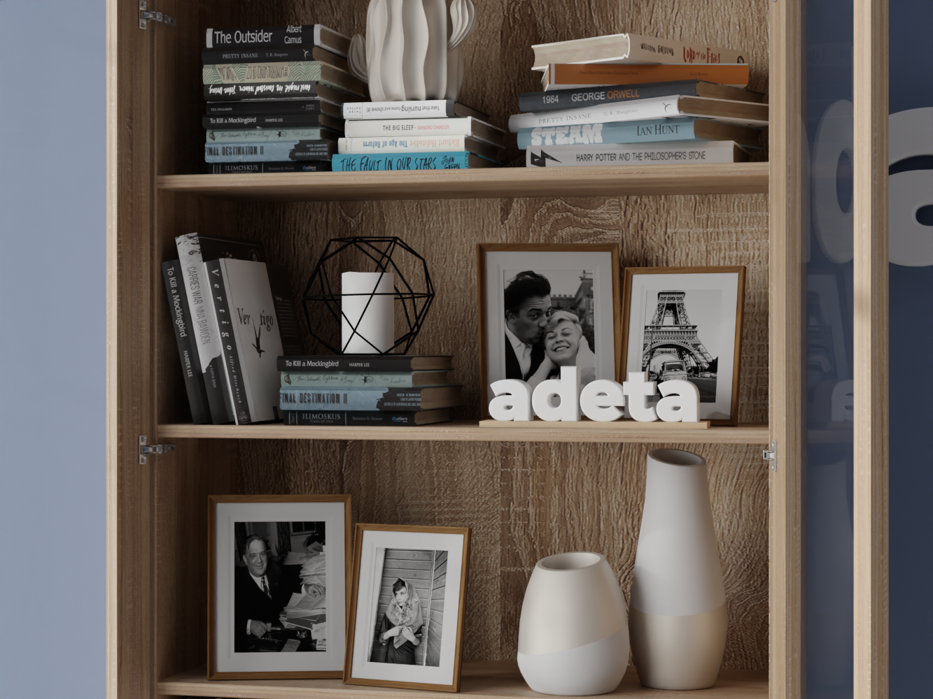 Изображение товара Книжный шкаф Билли 355 beige ИКЕА (IKEA), 80x30x202 см на сайте adeta.ru