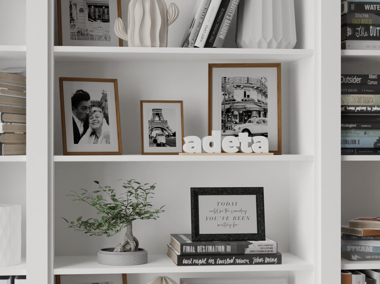 Изображение товара Книжный шкаф Билли 369 white ИКЕА (IKEA), 240x30x202 см на сайте adeta.ru