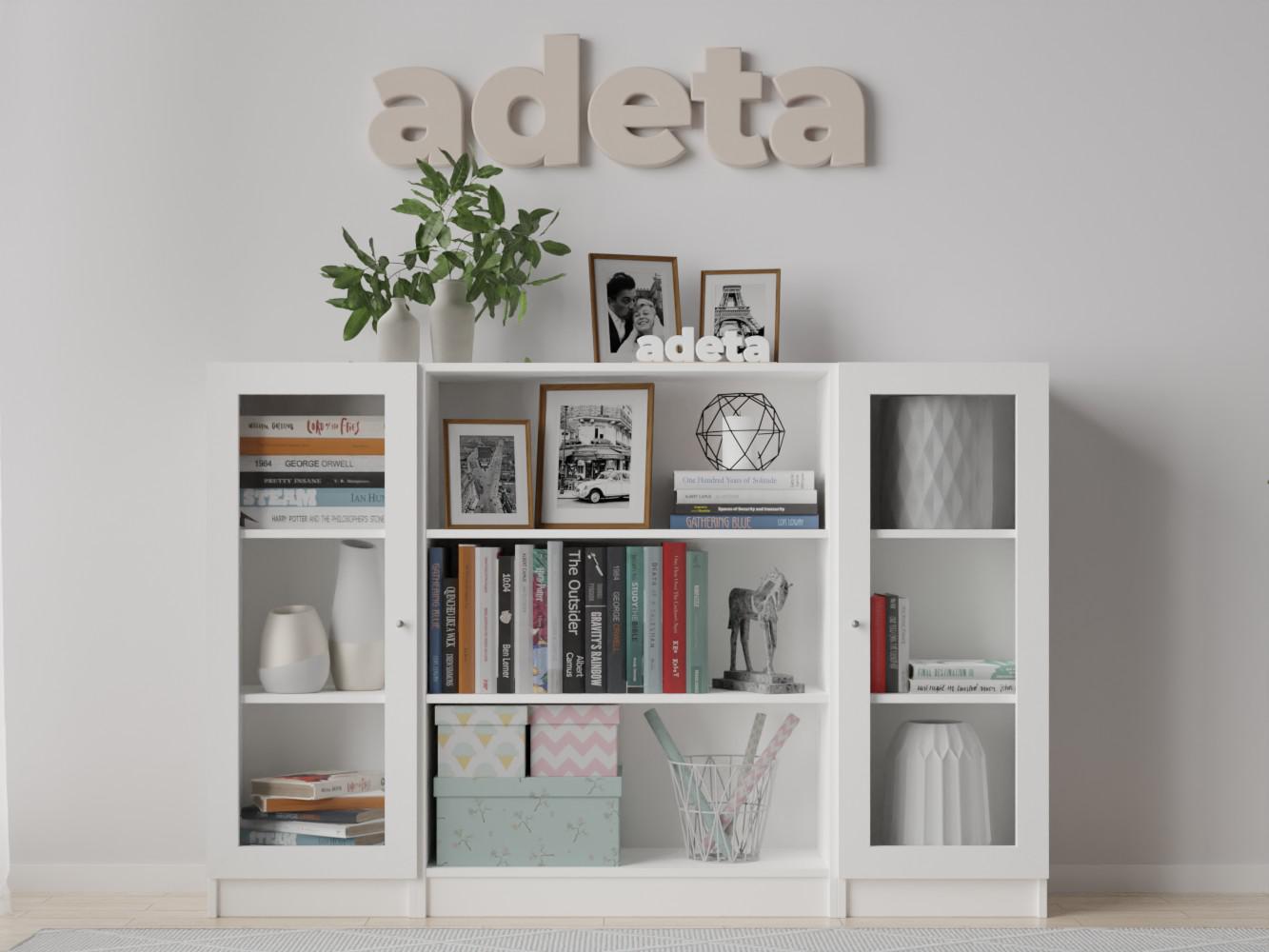 Изображение товара Книжный шкаф Билли 420 white ИКЕА (IKEA), 160x30x106 см на сайте adeta.ru