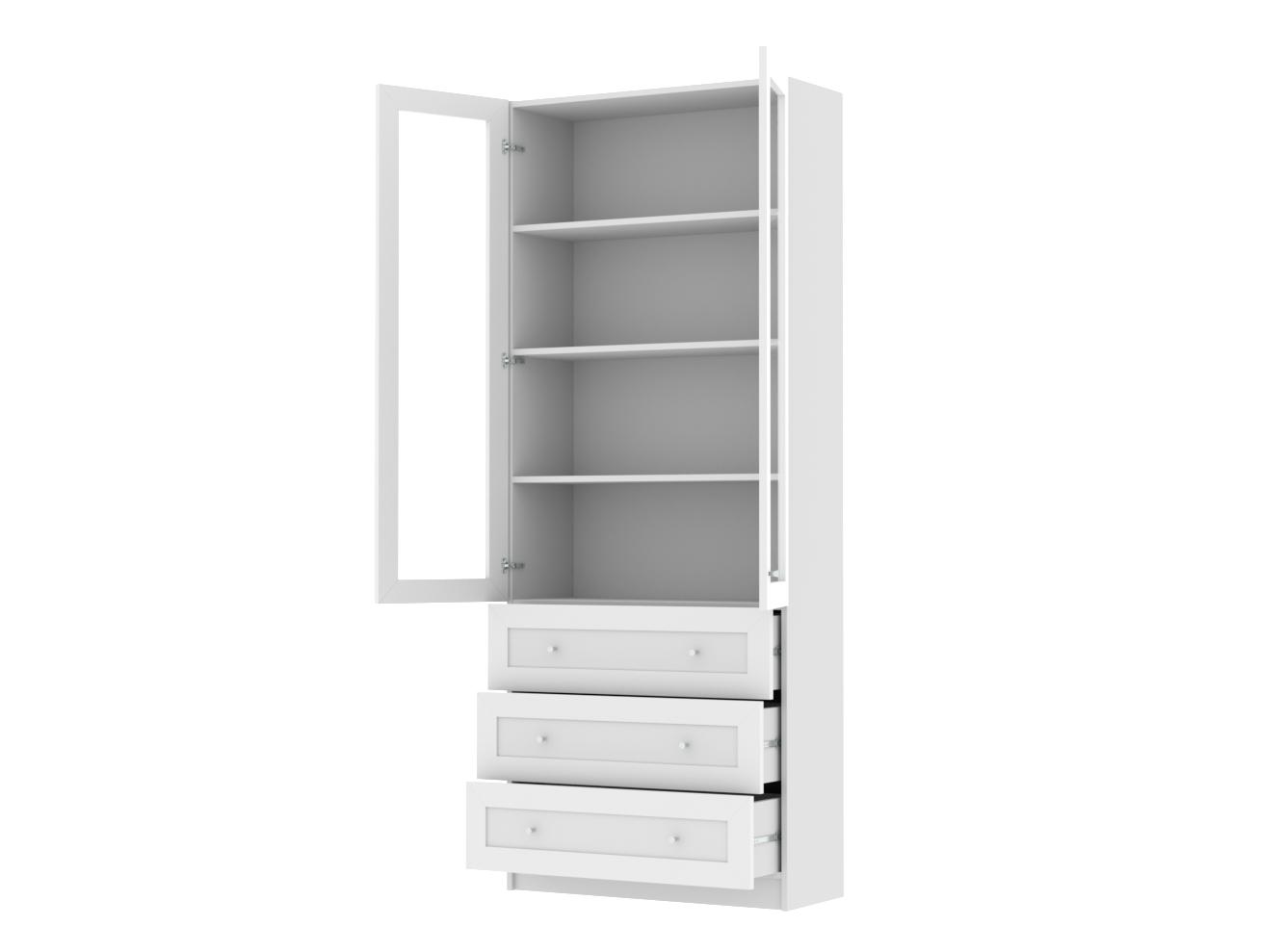 Изображение товара Книжный шкаф Билли 355 white ИКЕА (IKEA), 80x30x202 см на сайте adeta.ru