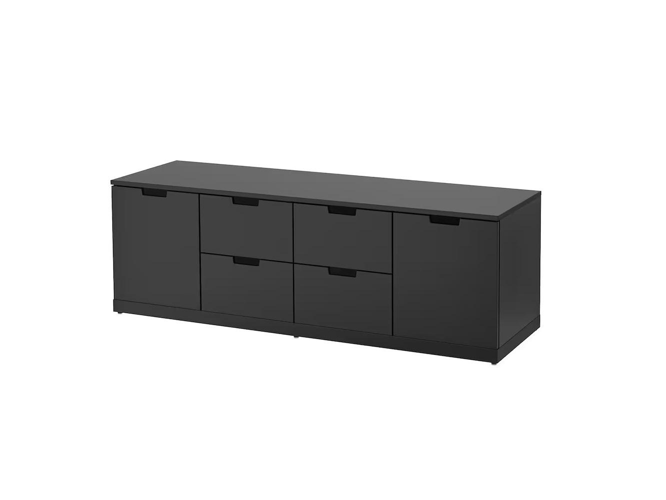 Комод Нордли 36 black ИКЕА (IKEA) изображение товара