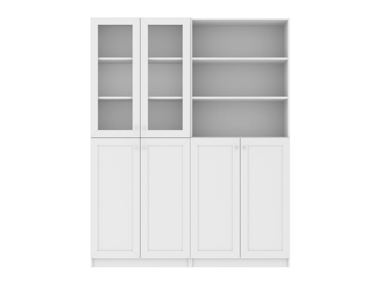 Изображение товара Книжный шкаф Билли 349 white ИКЕА (IKEA), 160x30x202 см на сайте adeta.ru
