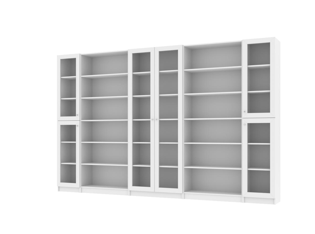 Изображение товара Книжный шкаф Билли 371 white ИКЕА (IKEA), 320x30x202 см на сайте adeta.ru