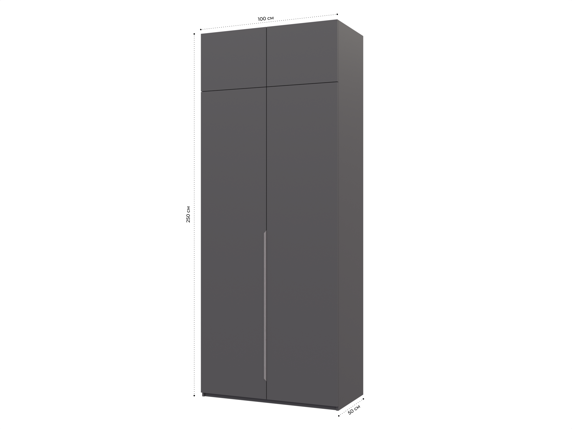 Распашной шкаф Пакс Альхейм 22 grey (silver) ИКЕА (IKEA) изображение товара