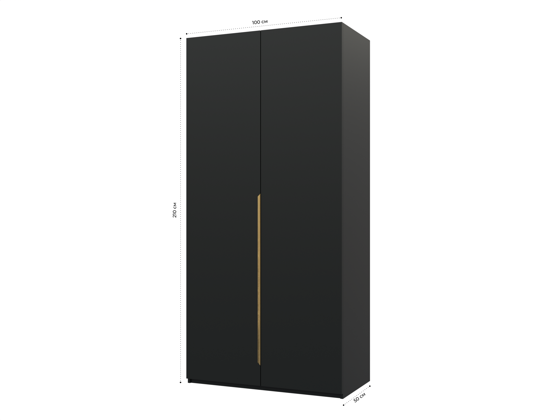 Распашной шкаф Пакс Альхейм 12 black (gold) ИКЕА (IKEA) изображение товара