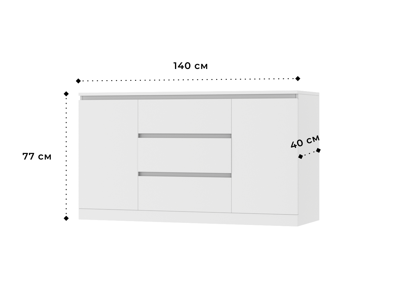 Комод Мальм 25 white ИКЕА (IKEA) изображение товара