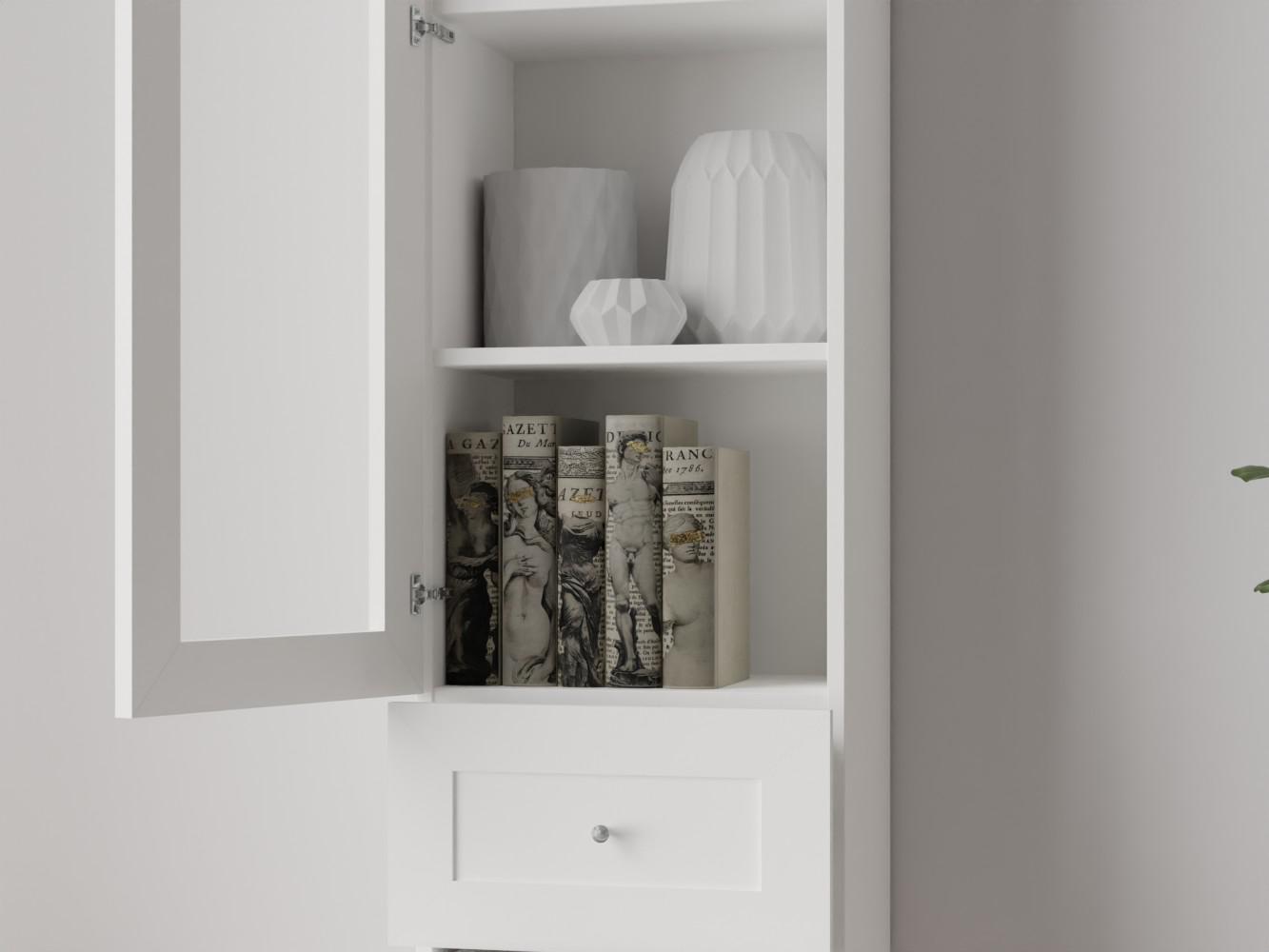 Изображение товара Книжный шкаф Билли 375 white ИКЕА (IKEA), 40x30x202 см на сайте adeta.ru