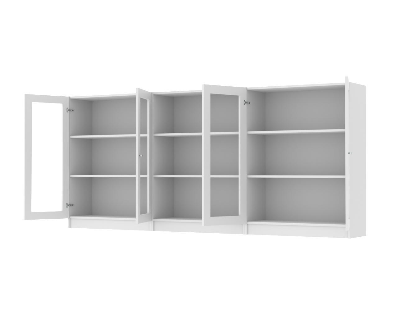 Изображение товара Книжный шкаф Билли 417 white ИКЕА (IKEA), 240x30x106 см на сайте adeta.ru
