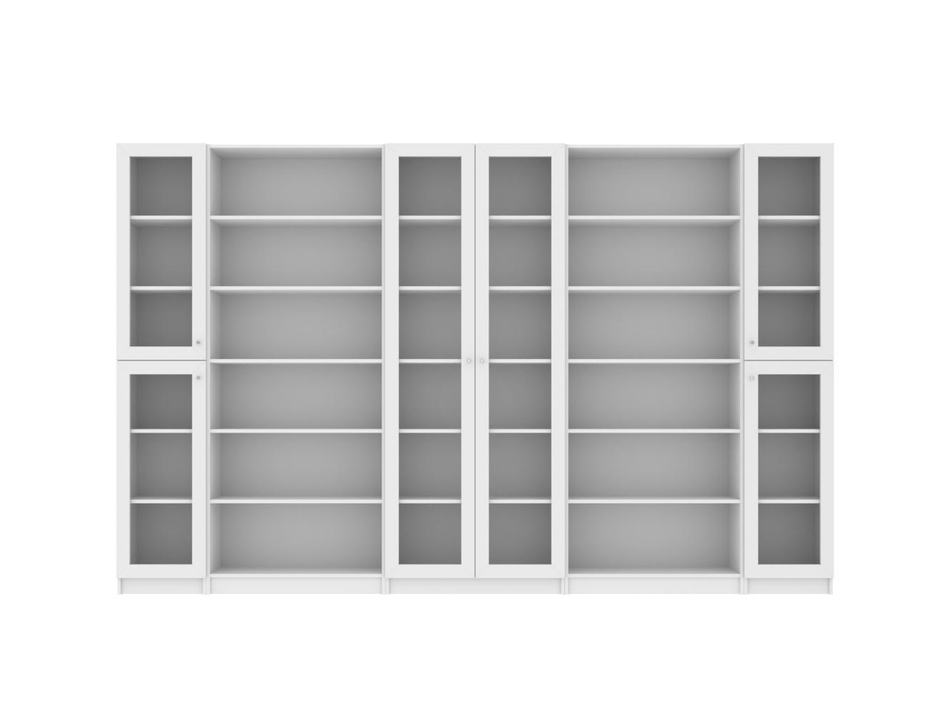 Изображение товара Книжный шкаф Билли 371 white ИКЕА (IKEA), 320x30x202 см на сайте adeta.ru