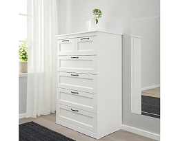 Изображение товара Комод Сонгесанд 15 white ИКЕА (IKEA) на сайте adeta.ru